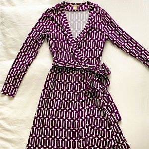 Gemma Wrap dress, geometric print, great condition